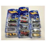 LOT OF 12 HOT WHEELS CARS IN ORIGINAL PACKAGE
