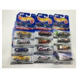 LOT OF 12 HOT WHEELS CARS IN ORIGINAL PACKAGE