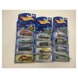 LOT OF 12 HOT WHEELS CARS IN ORIGINAL PACKAGE