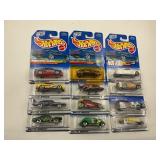 LOT OF 12 HOT WHEELS CARS IN ORIGINAL PACKAGE