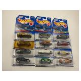 LOT OF 12 HOT WHEELS CARS IN ORIGINAL PACKAGE