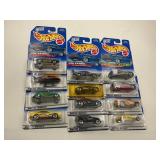 LOT OF 12 HOT WHEELS CARS IN ORIGINAL PACKAGE