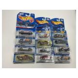 LOT OF 12 HOT WHEELS CARS IN ORIGINAL PACKAGE
