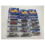 LOT OF 12 HOT WHEELS CARS IN ORIGINAL PACKAGE