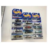 LOT OF 12 HOT WHEELS CARS IN ORIGINAL PACKAGE