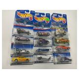 LOT OF 12 HOT WHEELS CARS IN ORIGINAL PACKAGE