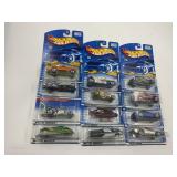 LOT OF 12 HOT WHEELS CARS IN ORIGINAL PACKAGE