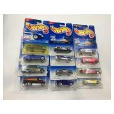 LOT OF 12 HOT WHEELS CARS IN ORIGINAL PACKAGE