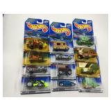 LOT OF 12 HOT WHEELS CARS IN ORIGINAL PACKAGE