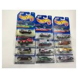 LOT OF 12 HOT WHEELS CARS IN ORIGINAL PACKAGE