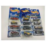 LOT OF 12 HOT WHEELS CARS IN ORIGINAL PACKAGE