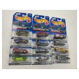 LOT OF 12 HOT WHEELS CARS IN ORIGINAL PACKAGE