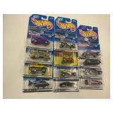 LOT OF 12 HOT WHEELS CARS IN ORIGINAL PACKAGE
