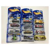 LOT OF 12 HOT WHEELS CARS IN ORIGINAL PACKAGE