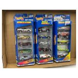 (3)  5 CAR HOT WHEELS GIFT PACKS