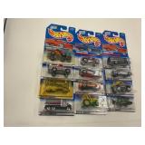 LOT OF 12 HOT WHEELS CARS IN ORIGINAL PACKAGE