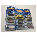 LOT OF 12 HOT WHEELS CARS IN ORIGINAL PACKAGE