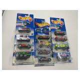 LOT OF 12 HOT WHEELS CARS IN ORIGINAL PACKAGE
