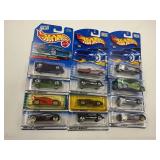 LOT OF 12 HOT WHEELS CARS IN ORIGINAL PACKAGE