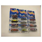 LOT OF 12 HOT WHEELS CARS IN ORIGINAL PACKAGE
