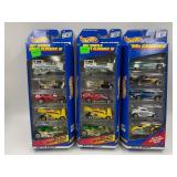 (3)  5 CAR HOT WHEELS GIFT PACKS IN ORIGINAL