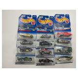 LOT OF 12 HOT WHEELS CARS IN ORIGINAL PACKAGE