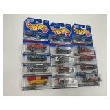 LOT OF 12 HOT WHEELS CARS IN ORIGINAL PACKAGE