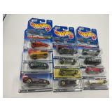 LOT OF 12 HOT WHEELS CARS IN ORIGINAL PACKAGE