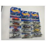 LOT OF 12 HOT WHEELS CARS IN ORIGINAL PACKAGE