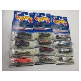 LOT OF 12 HOT WHEELS CARS IN ORIGINAL PACKAGE