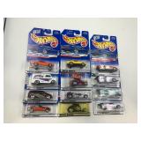 LOT OF 12 HOT WHEELS CARS IN ORIGINAL PACKAGE