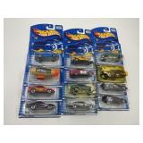 LOT OF 12 HOT WHEELS CARS IN ORIGINAL PACKAGE