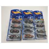 LOT OF 12 HOT WHEELS CARS IN ORIGINAL PACKAGE