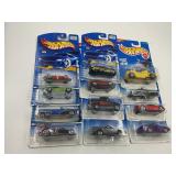 LOT OF 12 HOT WHEELS CARS IN ORIGINAL PACKAGE
