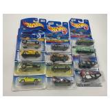 LOT OF 12 HOT WHEELS CARS IN ORIGINAL PACKAGE