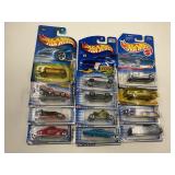 LOT OF 12 HOT WHEELS CARS IN ORIGINAL PACKAGE