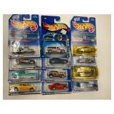 LOT OF 12 HOT WHEELS CARS IN ORIGINAL PACKAGE