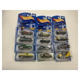 LOT OF 12 HOT WHEELS CARS IN ORIGINAL PACKAGE