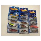 LOT OF 12 HOT WHEELS CARS IN ORIGINAL PACKAGE