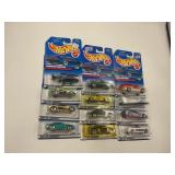 LOT OF 12 HOT WHEELS CARS IN ORIGINAL PACKAGE