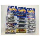 LOT OF 12 HOT WHEELS CARS IN ORIGINAL PACKAGE