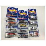 LOT OF 12 HOT WHEELS CARS IN ORIGINAL PACKAGE