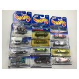 LOT OF 12 HOT WHEELS CARS IN ORIGINAL PACKAGE