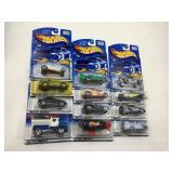 LOT OF 12 HOT WHEELS CARS IN ORIGINAL PACKAGE