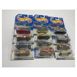 LOT OF 12 HOT WHEELS CARS IN ORIGINAL PACKAGE