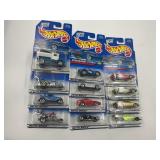 LOT OF 12 HOT WHEELS CARS IN ORIGINAL PACKAGE