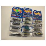 LOT OF 12 HOT WHEELS CARS IN ORIGINAL PACKAGE