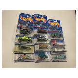 LOT OF 12 HOT WHEELS CARS IN ORIGINAL PACKAGE