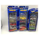 (3)  5 CAR HOT WHEELS GIFT PACKS IN ORIGINAL