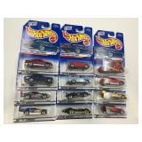 LOT OF 12 HOT WHEELS CARS IN ORIGINAL PACKAGE
